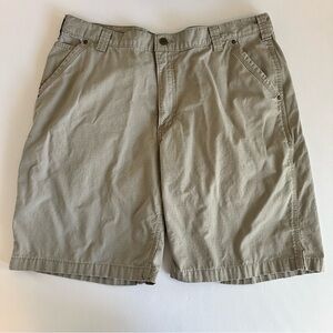 Carhartt Relaxed Fit Ripstop Cargo Shorts Mens Size 40 Tan Work Utility‎ Cotton